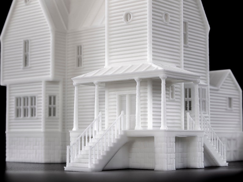 Beetlejuice Maitlands Haunted House 3d printed building model paintable architectural miniature image 8