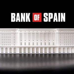 La Casa De Papel Money Heist Modello stampato in 3D della Banca di Spagna