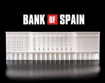 La Casa De Papel Money Heist Bank of Spain 3D-geprint model