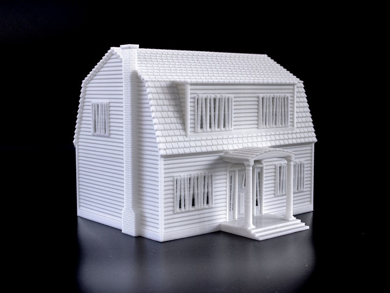 Freddy Krueger Haunted House 3d printed model paintable architectural miniature building image 2