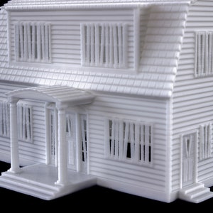 Freddy Krueger Haunted House 3d printed model paintable architectural miniature building image 7