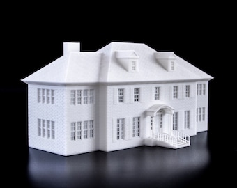Home Alone McCallisters House 3d printed building model - paintable architectural miniature
