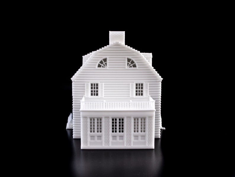 Amityville Horror Haunted House 3D-geprint model overschilderbaar architectonisch miniatuur afbeelding 4