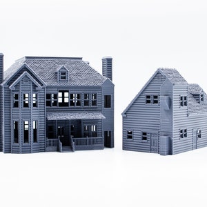 Scream Horror House 3d printed paintable architectural model image 10