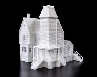 Beetlejuice Maitlands Haunted House 3d printed building model - paintable architectural miniature