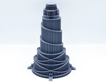 Tower of Babel ancient building 3d printed model - Babylon