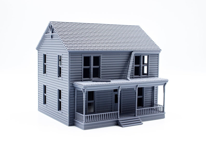 Michael Myers Halloween House 3d printed building model paintable architectural miniature image 2