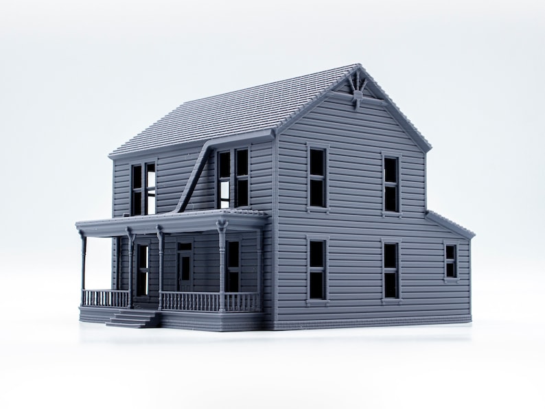 Michael Myers Halloween House 3d printed building model paintable architectural miniature image 6