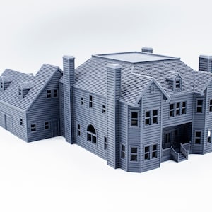 Scream Horror House 3d printed paintable architectural model image 9