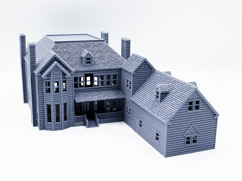 Scream Horror House 3d printed paintable architectural model image 7
