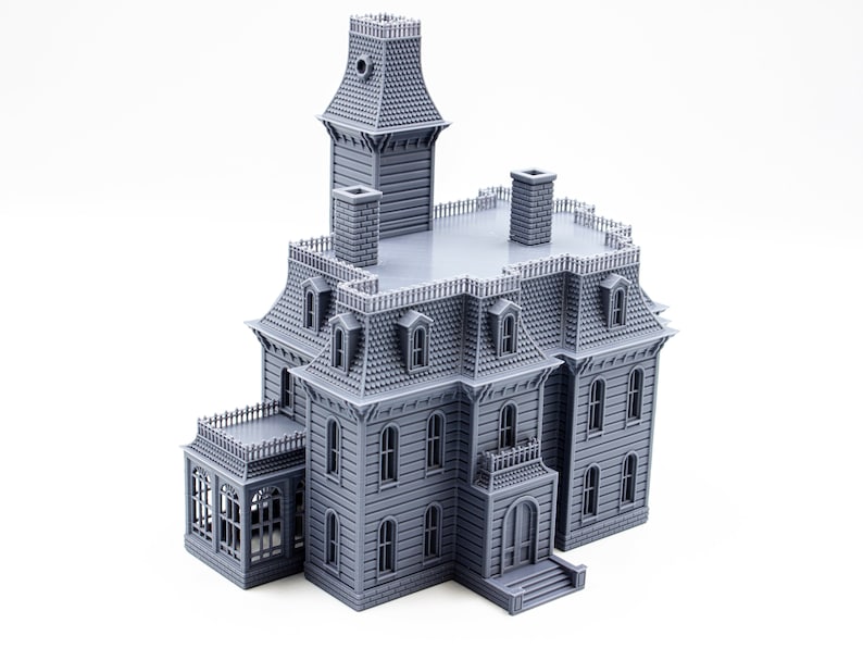 Addams Family House 3d printed building model paintable architectural miniature image 6