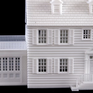 Modello stampato 3d di Amityville Horror Haunted House miniatura architettonica verniciabile immagine 7