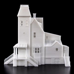 Beetlejuice Maitlands Haunted House 3d printed building model paintable architectural miniature image 5