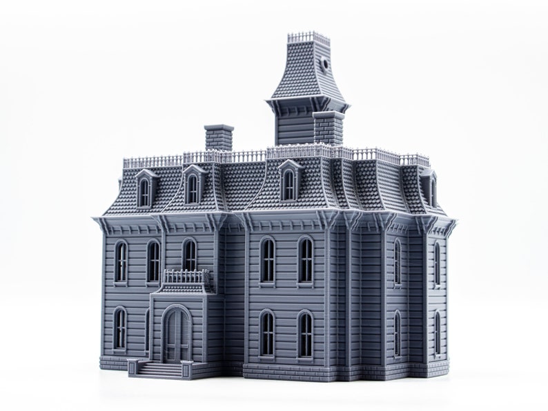 Addams Family House 3d Printed Building Model Paintable Etsy