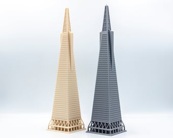 Transamerica Pyramid Building 3d printed architectural model - TAP miniature skyscraper