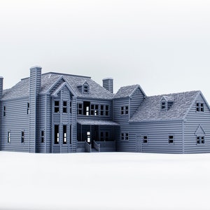 Scream Horror House 3d printed paintable architectural model image 5