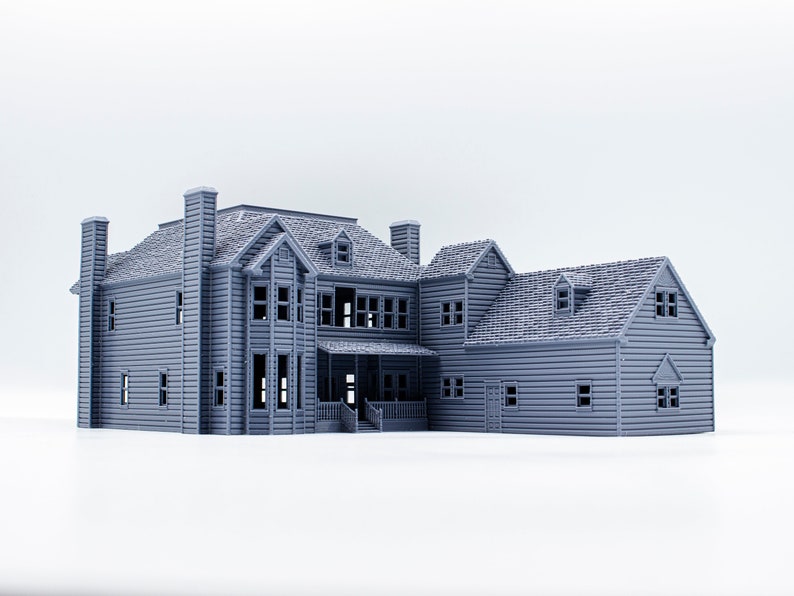 Scream Horror House 3d printed paintable architectural model image 5
