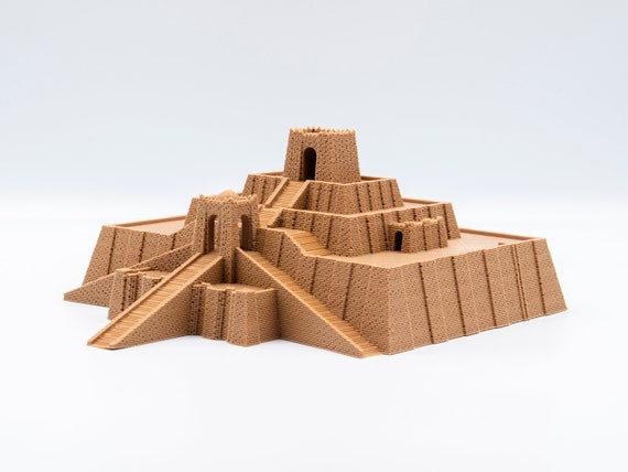 3D Metal Puzzle Mayan pyramid building model KITS Assemble Jigsaw