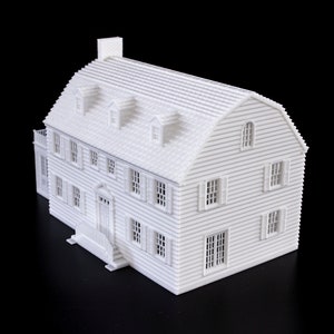 Amityville Horror Haunted House 3D-geprint model overschilderbaar architectonisch miniatuur afbeelding 10