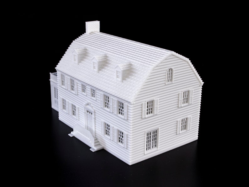 Amityville Horror Haunted House 3D-geprint model overschilderbaar architectonisch miniatuur afbeelding 10