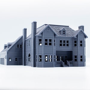 Scream Horror House 3d printed paintable architectural model image 4