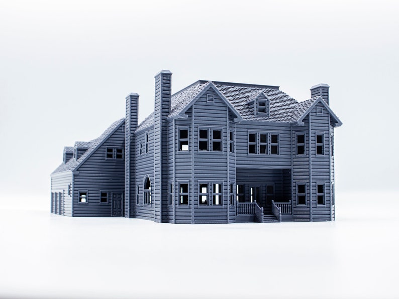 Scream Horror House 3d printed paintable architectural model image 4