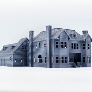 Scream Horror House 3d printed paintable architectural model image 6