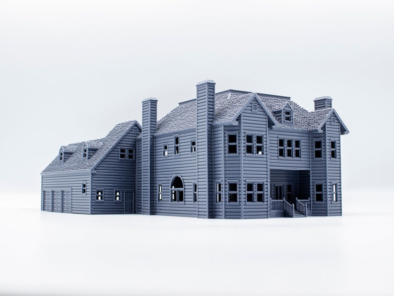 Scream Horror House 3d printed paintable architectural model image 6