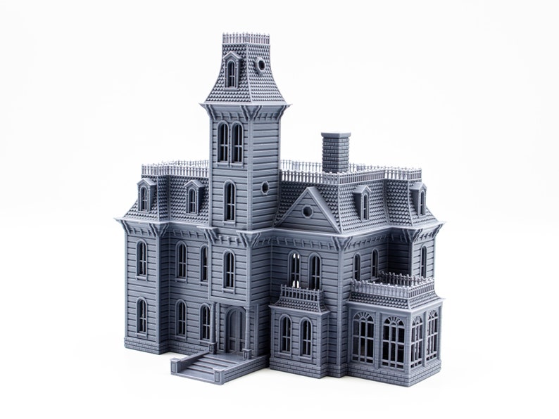 Addams Family House 3d printed building model paintable architectural miniature image 2