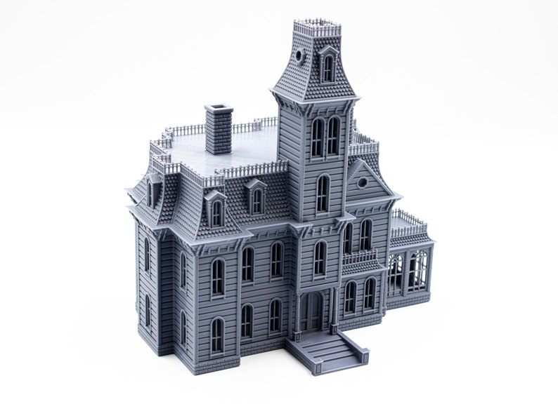 Addams Family House 3d printed building model paintable architectural miniature image 5