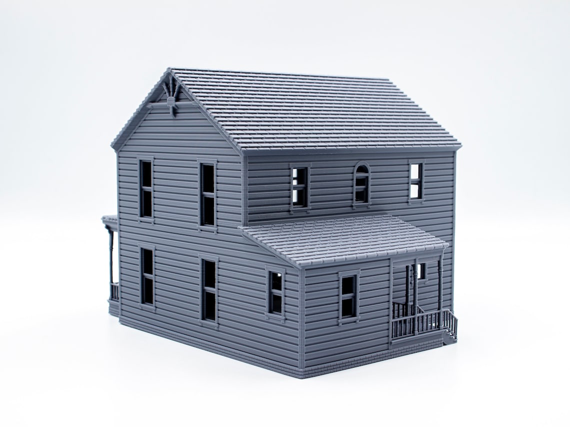 Michael Myers Halloween House 3d Printed Building Scale Model Etsy