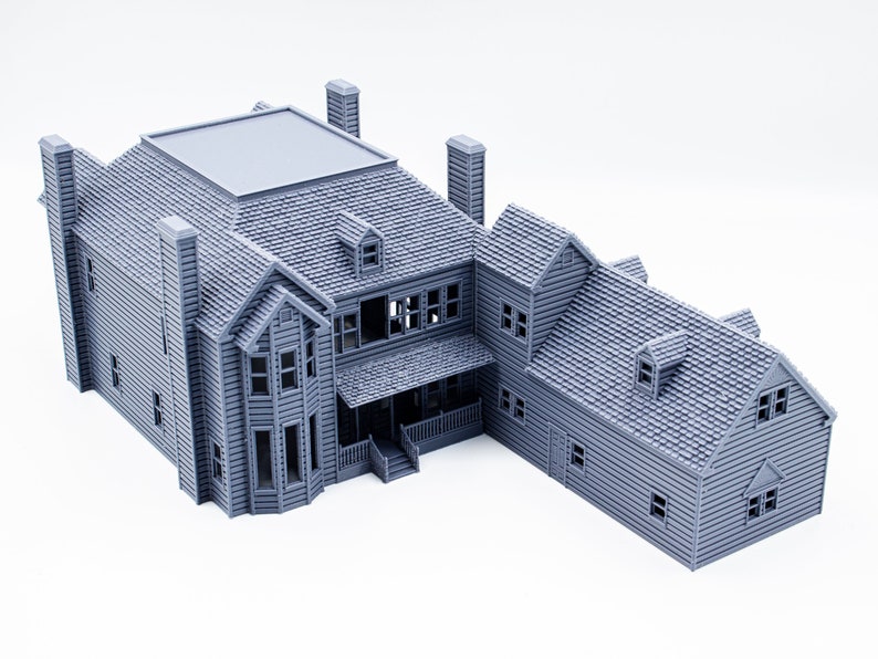 Scream Horror House 3d printed paintable architectural model image 8