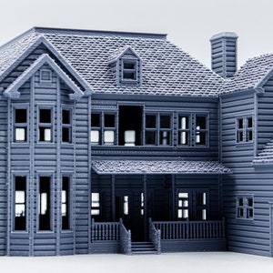 Scream Horror House 3d printed paintable architectural model image 2