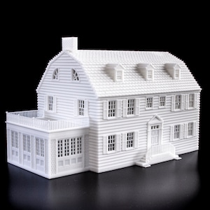 Amityville Horror Haunted House 3D-geprint model overschilderbaar architectonisch miniatuur afbeelding 1