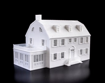Amityville Horror Haunted House 3d printed model - paintable architectural miniature