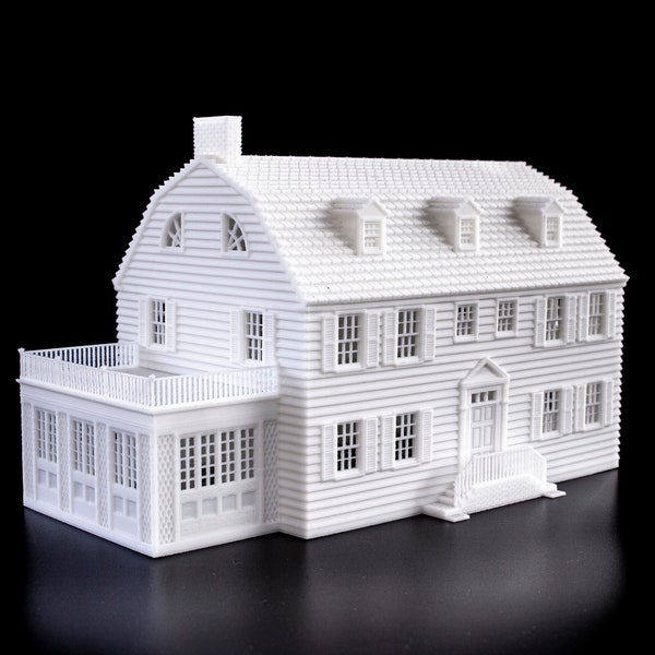 Amityville Horror Haunted House 3d printed model - paintable architectural miniature