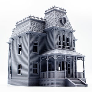 Psycho Bates Mansion 3d printed building model - paintable architectural miniature