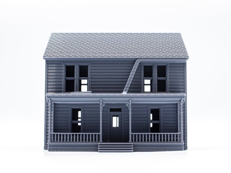 Michael Myers Halloween House 3d Printed Building Model Etsy