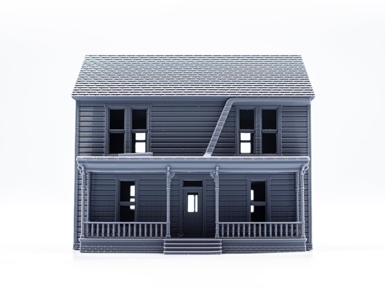 Michael Myers Halloween House 3d printed building model paintable architectural miniature image 7