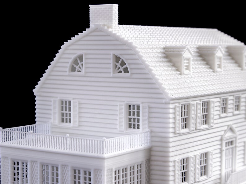 Amityville Horror Haunted House 3D-geprint model overschilderbaar architectonisch miniatuur afbeelding 6