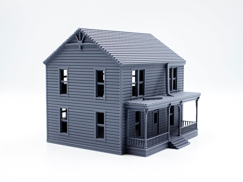 Michael Myers Halloween House 3d printed building model paintable architectural miniature image 3