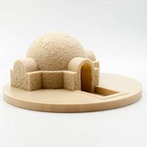 Star Wars Tatooine Home of Luke Skywalker 3d printed architectural model