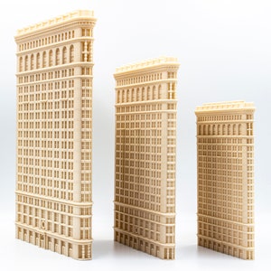 Flatiron Building architectural 3d printed model - miniature skyscraper New York City