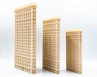 Flatiron Building architectural 3d printed model - miniature skyscraper New York City