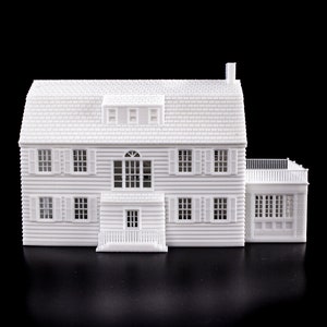 Modello stampato 3d di Amityville Horror Haunted House miniatura architettonica verniciabile immagine 3