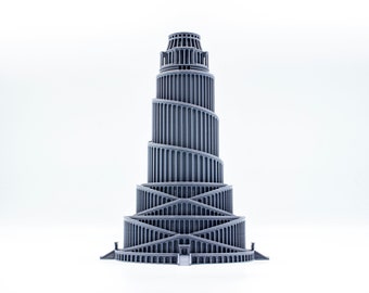 Tower of Babel ancient building 3d printed model - Babylon Temple miniature