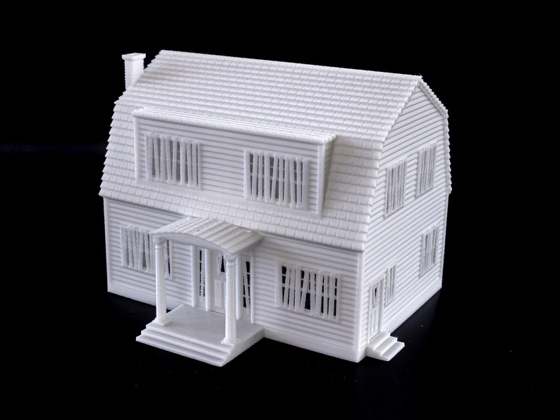 Freddy Krueger Haunted House 3d printed model paintable architectural miniature building image 10