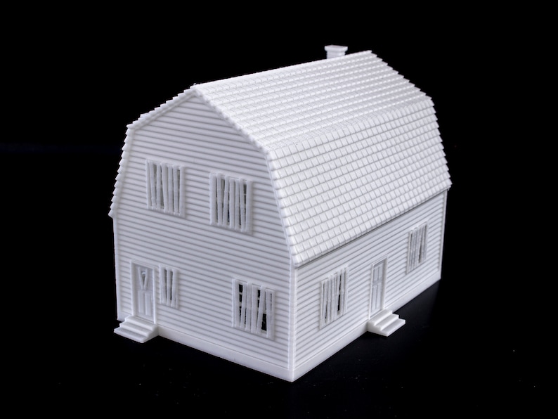 Freddy Krueger Haunted House 3d printed model paintable architectural miniature building image 8