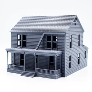 Michael Myers Halloween House 3d printed building model - paintable architectural miniature