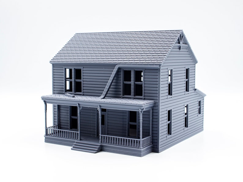 Michael Myers Halloween House 3d printed building model paintable architectural miniature image 1